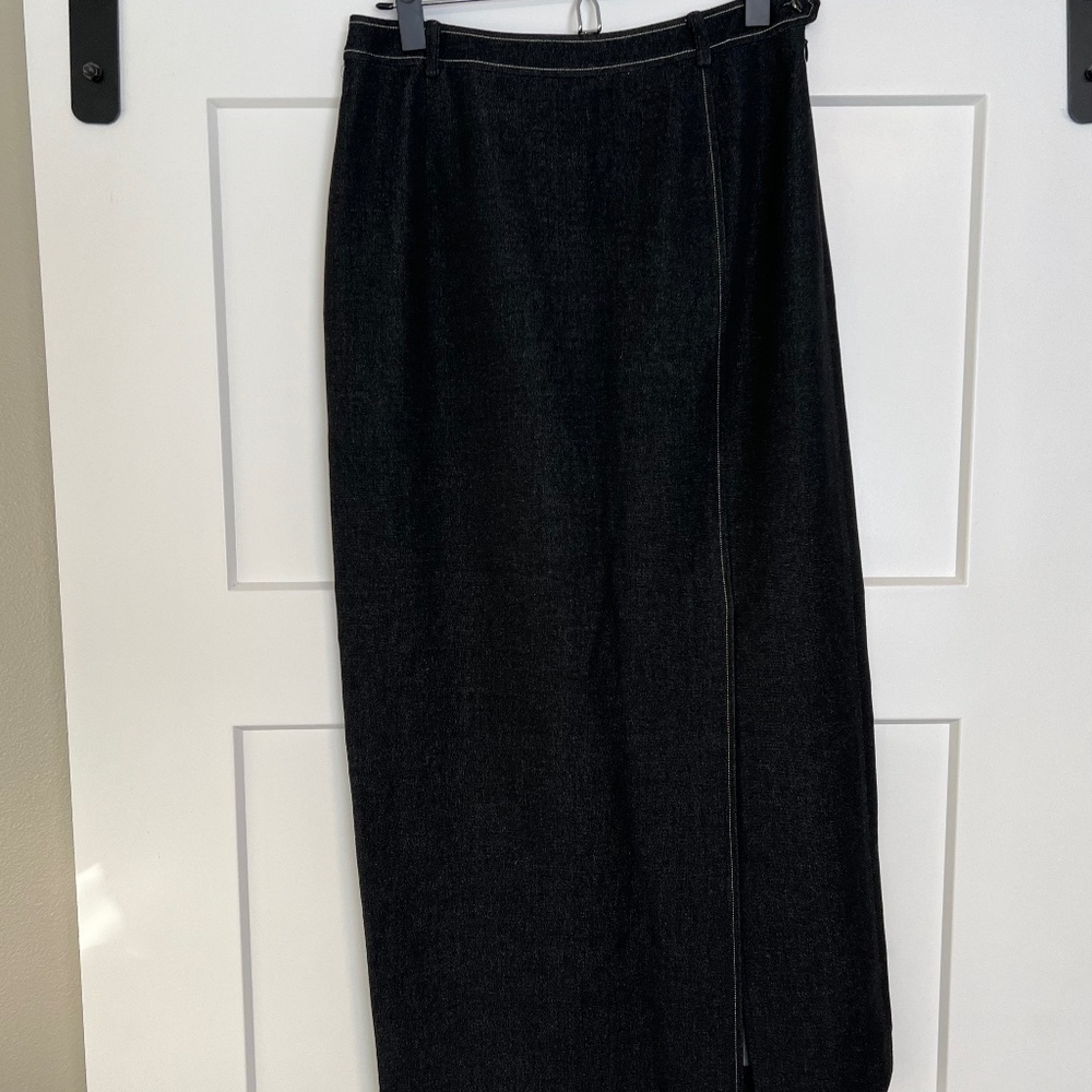 Doncaster jean look maxi skirt